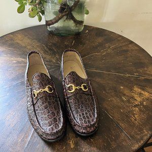 Handmade Italian Leather Horse Bit Loafers (Made in Italy) *Brand New!